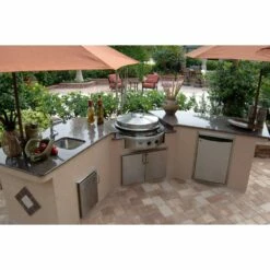 Evo Affinity 30G Built-In Flat-Top Gas Grill – 10-0055 -outdoor kitchen shop 10 0055 LP 6