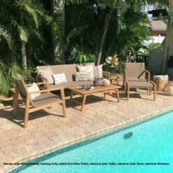 Royal Teak Collection 7-Piece Admiral Conversation Set