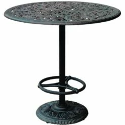 Darlee Elisabeth 5 Piece Cast Aluminum Patio Bar Set With Swivel Bar Stools 9 Darlee Elisabeth 5 Piece Cast Aluminum Patio Bar Set With Swivel Bar Stools -outdoor kitchen shop DAR001BAR 3