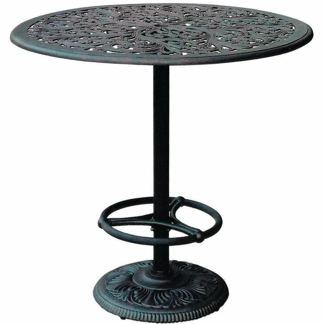 Darlee Elisabeth 5 Piece Cast Aluminum Patio Bar Set With Swivel Bar Stools 5 Darlee Elisabeth 5 Piece Cast Aluminum Patio Bar Set With Swivel Bar Stools - Image 3