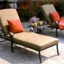 Darlee Santa Monica 3 Piece Cast Aluminum Patio Chaise Lounge Set