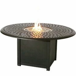 Darlee Santa Barbara 5 Piece Cast Aluminum Patio Fire Pit Conversation Seating Set 11 Darlee Santa Barbara 5 Piece Cast Aluminum Patio Fire Pit Conversation Seating Set -outdoor kitchen shop DAR007FIREPIT 4