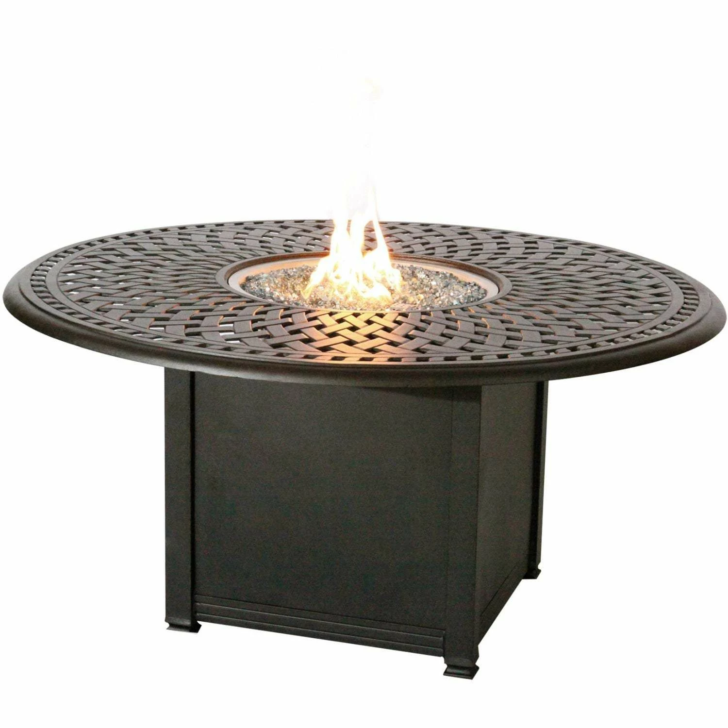 Darlee Santa Barbara 5 Piece Cast Aluminum Patio Fire Pit Conversation Seating Set 6 Darlee Santa Barbara 5 Piece Cast Aluminum Patio Fire Pit Conversation Seating Set - Image 4