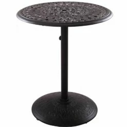 Darlee Elisabeth 3 Piece Cast Aluminum Counter Height Patio Bar Set With Swivel Bar Stools -outdoor kitchen shop DAR009BAR 3