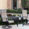 Darlee Monterey 3 Piece Sling Patio Bistro Set – End Table With Ice Bucket Insert -outdoor kitchen shop DAR009BISTRO 1