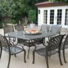 Darlee Nassau 9 Piece Cast Aluminum Patio Dining Set With Lazy Susan -outdoor kitchen shop DAR011DS 1