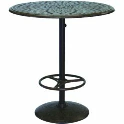 Darlee Santa Barbara 5 Piece Cast Aluminum Patio Bar Set With Swivel Bar Stools – Antique Bronze 12 Darlee Santa Barbara 5 Piece Cast Aluminum Patio Bar Set With Swivel Bar Stools – Antique Bronze -outdoor kitchen shop DAR012BAR 4