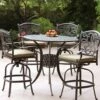 Darlee Santa Monica 5 Piece Cast Aluminum Patio Bar Set With Swivel Bar Stools 1 Darlee Santa Monica 5 Piece Cast Aluminum Patio Bar Set With Swivel Bar Stools -outdoor kitchen shop DAR013BAR 1