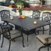 Darlee Santa Monica 7 Piece Cast Aluminum Patio Dining Set With Rectangular Table -outdoor kitchen shop DAR014DS 1