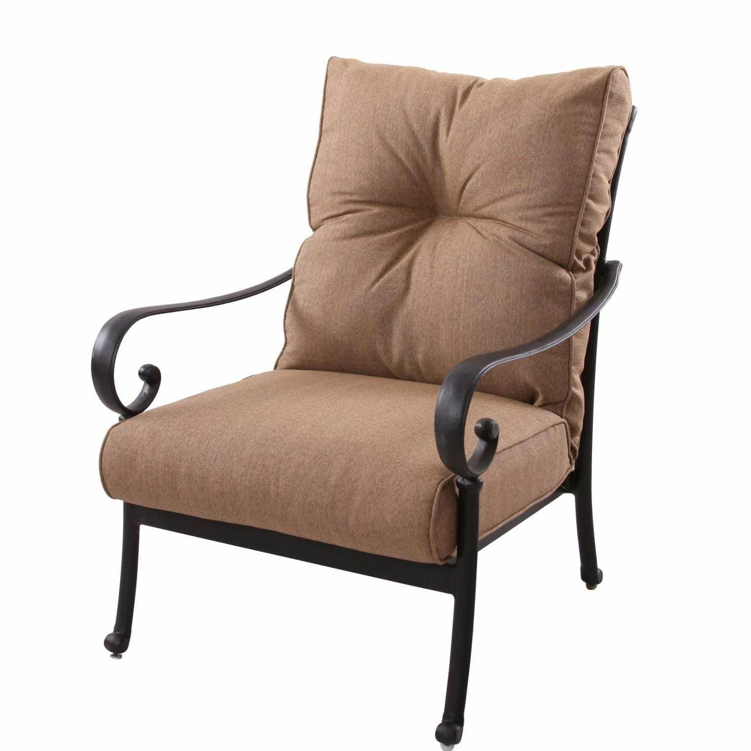 Darlee Santa Anita 5 Piece Cast Aluminum Patio Fire Pit Conversation Seating Set With Swivel Rockers 5 Darlee Santa Anita 5 Piece Cast Aluminum Patio Fire Pit Conversation Seating Set With Swivel Rockers - Image 3