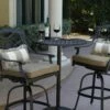 Darlee Ten Star 3 Piece Cast Aluminum Patio Bar Set With Swivel Bar Stools -outdoor kitchen shop DAR015BAR 1