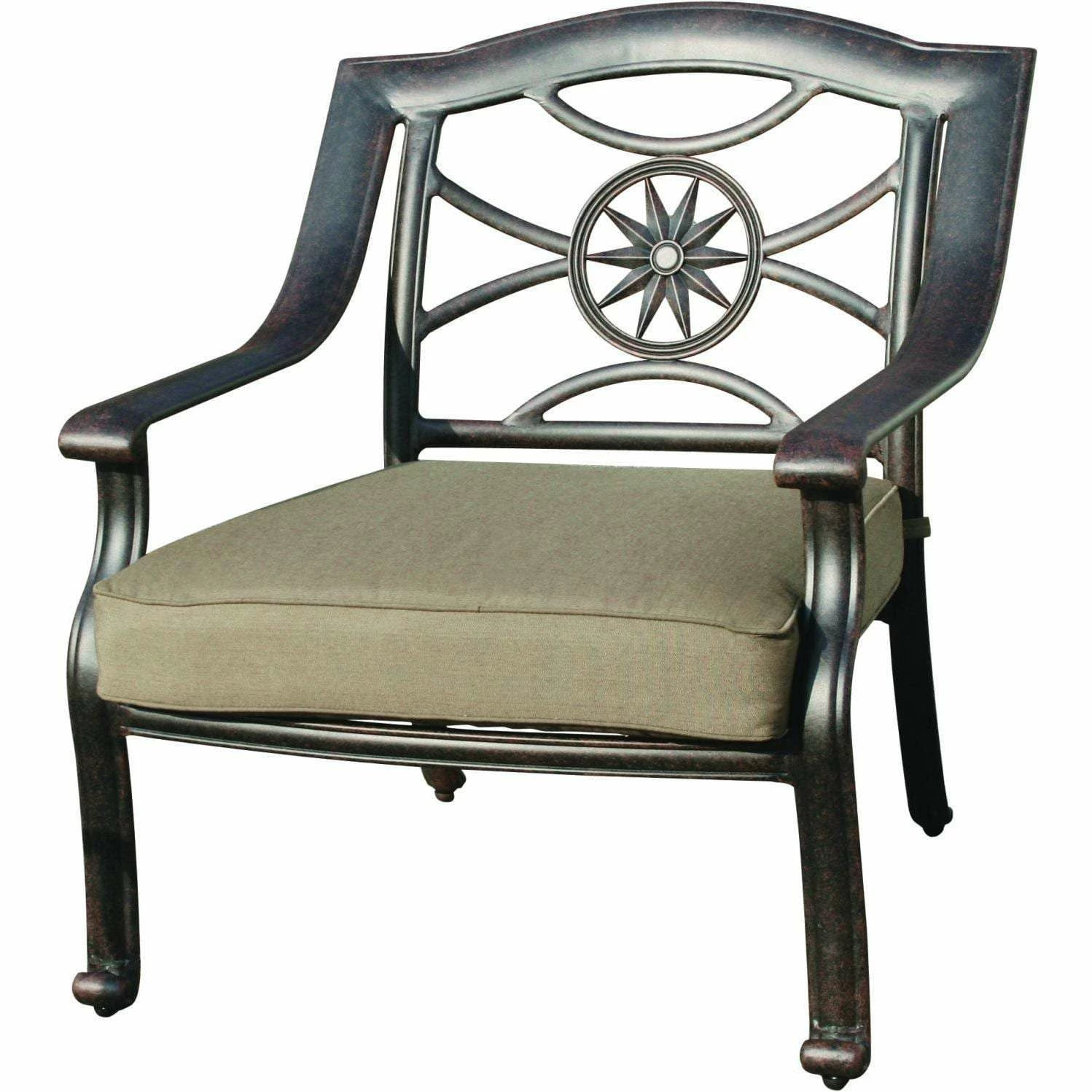 Darlee Ten Star 4 Piece Cast Aluminum Patio Conversation Seating Set 6 Darlee Ten Star 4 Piece Cast Aluminum Patio Conversation Seating Set - Image 4