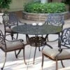 Darlee Elisabeth 5 Piece Cast Aluminum Patio Dining Set -outdoor kitchen shop DAR020DS 1