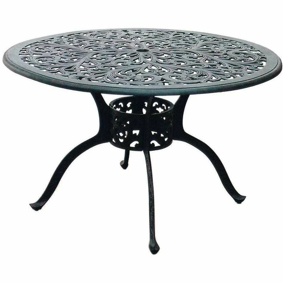 Darlee Elisabeth 5 Piece Cast Aluminum Patio Dining Set 6 Darlee Elisabeth 5 Piece Cast Aluminum Patio Dining Set - Image 4