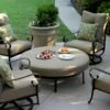 Darlee Santa Anita 5 Piece Cast Aluminum Patio Seating Set With Large Ottoman -outdoor kitchen shop DAR029SS 1
