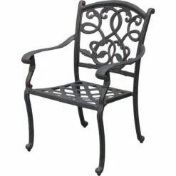 Darlee Santa Monica 9 Piece Cast Aluminum Patio Dining Set With Square Table -outdoor kitchen shop DAR030DS 3