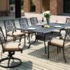 Darlee Santa Barbara 9 Piece Cast Aluminum Patio Dining Set With Rectangular Table – Antique Bronze 2 Darlee Santa Barbara 9 Piece Cast Aluminum Patio Dining Set With Rectangular Table – Antique Bronze -outdoor kitchen shop DAR036DS 1