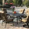 Darlee Santa Anita 7 Piece Cast Aluminum Patio Dining Set With 2 Swivel Rockers 2 Darlee Santa Anita 7 Piece Cast Aluminum Patio Dining Set With 2 Swivel Rockers -outdoor kitchen shop DAR041DS 1