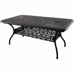 Darlee Capri 9 Piece Cast Aluminum Rectangular Patio Dining Set 9 Darlee Capri 9 Piece Cast Aluminum Rectangular Patio Dining Set -outdoor kitchen shop DAR043TABLE 1