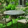 Darlee Santa Barbara 5 Piece Cast Aluminum Patio Dining Set – Antique Bronze -outdoor kitchen shop DAR056DS 1