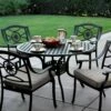Darlee Ten Star 5 Piece Cast Aluminum Patio Dining Set With Round Table 1 Darlee Ten Star 5 Piece Cast Aluminum Patio Dining Set With Round Table -outdoor kitchen shop DAR065DS 1
