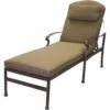 Darlee Santa Barbara Cast Aluminum Patio Chaise Lounge – Antique Bronze (Set Of 2)