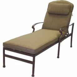 Darlee Santa Barbara Cast Aluminum Patio Chaise Lounge – Antique Bronze (Set Of 2)