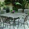 Darlee Sedona 9 Piece Cast Aluminum Patio Dining Set – Antique Bronze