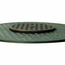 Darlee Santa Barbara 9 Piece Cast Aluminum Patio Dining Set With Lazy Susan – Antique Bronze -outdoor kitchen shop DAR073DS 4