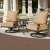 Darlee Capri 3 Piece Cast Aluminum Patio Conversation Set -outdoor kitchen shop Darlee Capri 3 Piece Cast Aluminum Patio Conversation Set