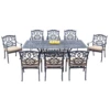 Darlee Santa Monica 9 Piece Cast Aluminum Rectangular Patio Dining Set 2 Darlee Santa Monica 9 Piece Cast Aluminum Rectangular Patio Dining Set -outdoor kitchen shop Darlee Santa Monica 9 Piece Cast Aluminum Rectangular Patio Dining Set