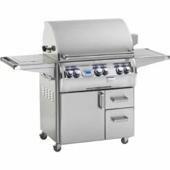 Fire Magic Echelon Diamond E790s 36-Inch Freestanding Propane Gas Grill With Single Side Burner And One Infrared Burner – E790s-8L1N-62