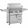 Fire Magic Echelon Diamond E660s 30-Inch Freestanding Natural Gas Grill With Single Side Burner And One Infrared Burner – E660s-8L1N-62 -outdoor kitchen shop FIR0024GRILL 1
