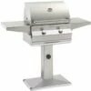 Fire Magic Choice C430i 24-Inch Natural Gas Grill On Patio Post – C430s-RT1N-P6 -outdoor kitchen shop FIR0026GRILL 1