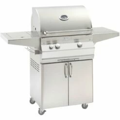 Fire Magic Aurora A430s 24-Inch Freestanding Natural Gas Grill With Analog Thermometer And Single Side Burner – A430s-7EAN-62