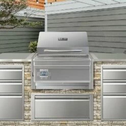 Memphis Grills 28″ Beale Street WiFi Built-In Pellet Grill – BGBS26 -outdoor kitchen shop Memphis Grills 28 Beale Street WiFi Built In Pellet Grill In Island