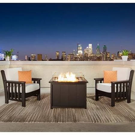 Finch 3-Piece Mission Fire Table Set 3 Finch 3-Piece Mission Fire Table Set