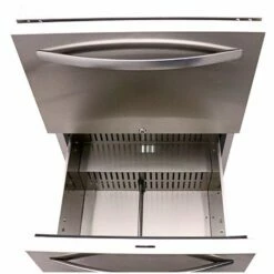 RCS 24-Inch 5.2 Cu. Ft. Outdoor Rated Dual Drawer Compact Refrigerator – REFR4 -outdoor kitchen shop REFR4 3