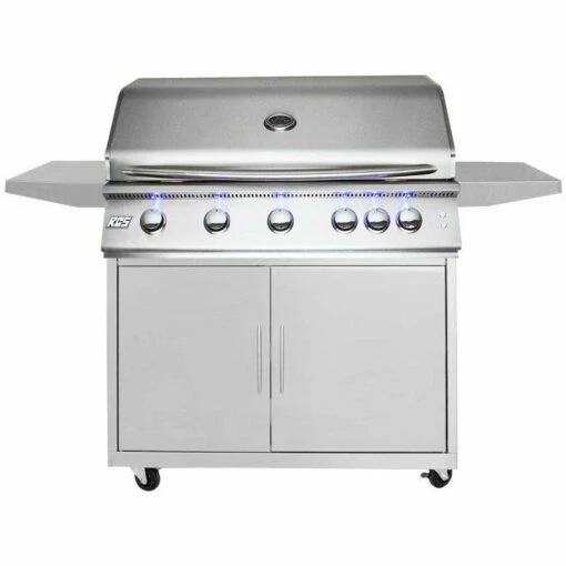 RCS Premier Series 40-Inch Freestanding Natural Gas Grill With Lighting Package – RJC40AL-NG + RJCLC -outdoor kitchen shop RJC40AL Cart 1 1