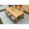Royal Teak Collection 7-Piece 96″ Dining Set -outdoor kitchen shop RTC 7 Piece Dining Set