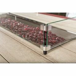 Finch SummerSide 45 3/4″ X 72″ Bar Height Fire Table 9 Finch SummerSide 45 3/4″ X 72″ Bar Height Fire Table -outdoor kitchen shop SummerSide Fire Table Glass Guard Gems 4