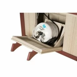 Finch SummerSide 45 3/4″ X 48″ Counter Height Fire Table -outdoor kitchen shop SummerSide Fire Table Propane Cylinder 3