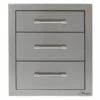 Alfresco 17″ Triple Access Drawer – AXE-3DR-SC -outdoor kitchen shop alf073out 1