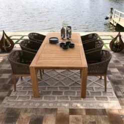 Royal Teak Collection 7-Piece Malibu Dining Set