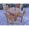 Royal Teak Collection 5-Piece Bar Set -outdoor kitchen shop royal teak collection bar table bar chair