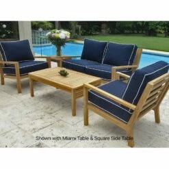 Royal Teak Collection 5-Piece Coastal Conversation Set