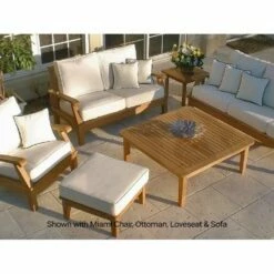 Royal Teak Collection 6 Seat Miami Conversation Set