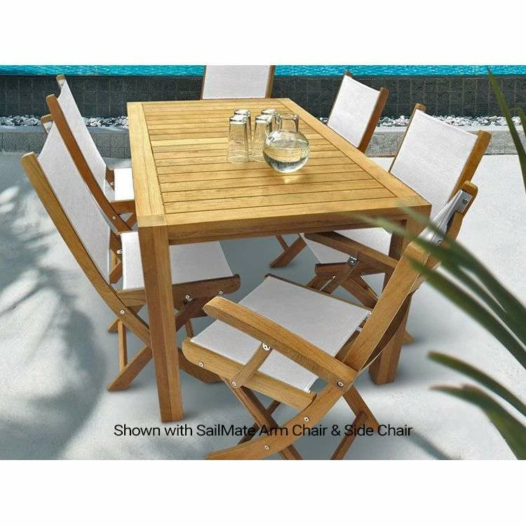Royal Teak Collection 7-Piece 63″ Dining Set 3 Royal Teak Collection 7-Piece 63″ Dining Set