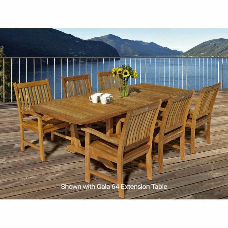 Royal Teak Collection 7-Piece Gala64 Dining Set 3 Royal Teak Collection 7-Piece Gala64 Dining Set