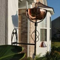 Starlite Patio Maui Grande Sconce Torches Smooth Copper – Set Of 2 – 1204-SC-SCONCE -outdoor kitchen shop star042sconce 2